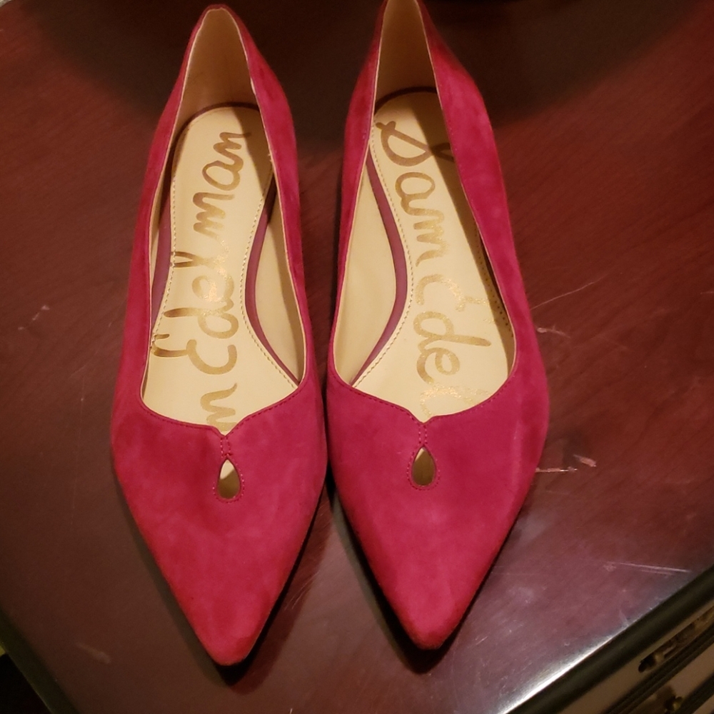 Sam Edelman Rosalie Ruby Red Maroon Flats